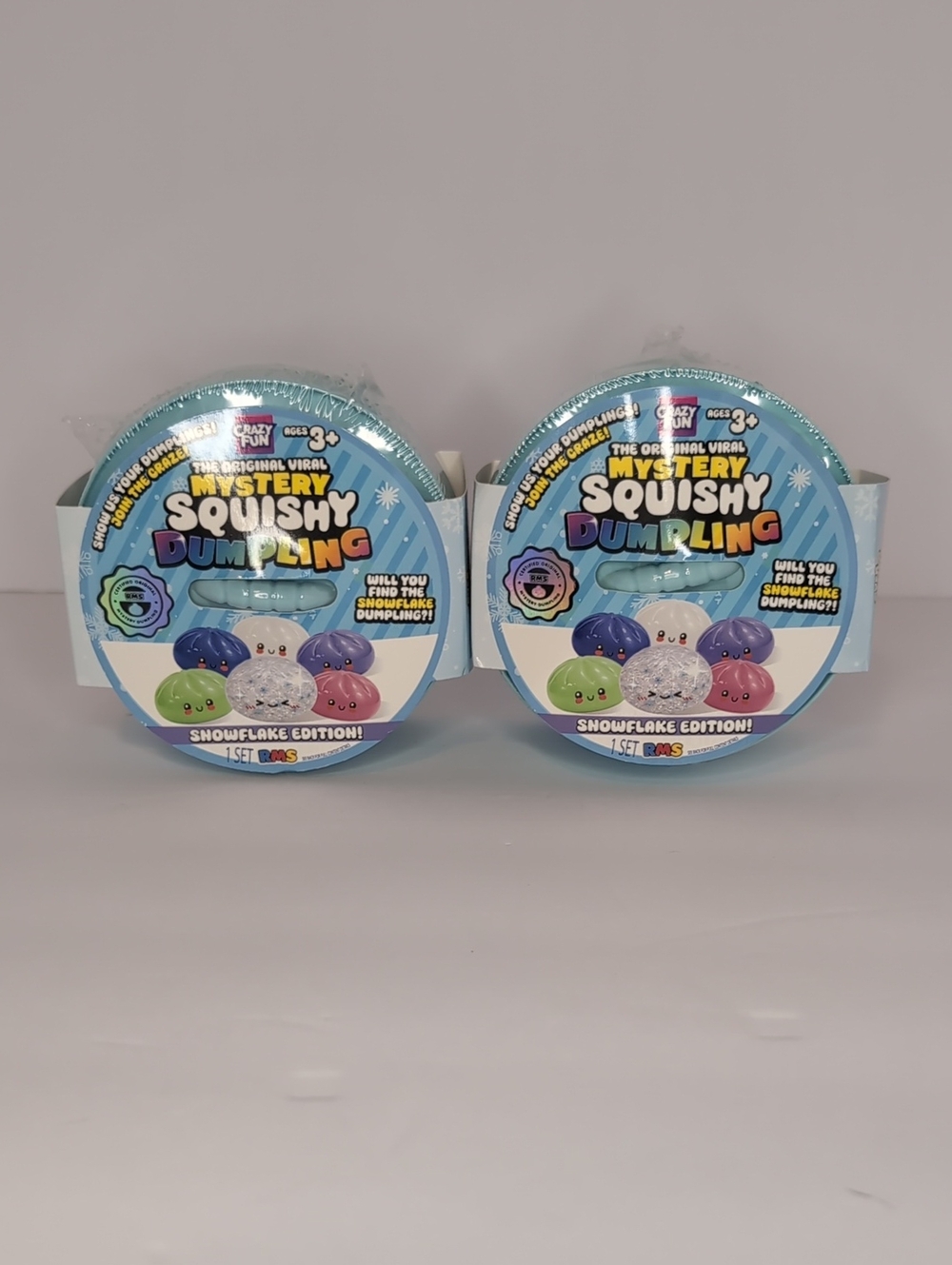 Mystery Squishy Dumpling Snowflake Edition - 2 Pack